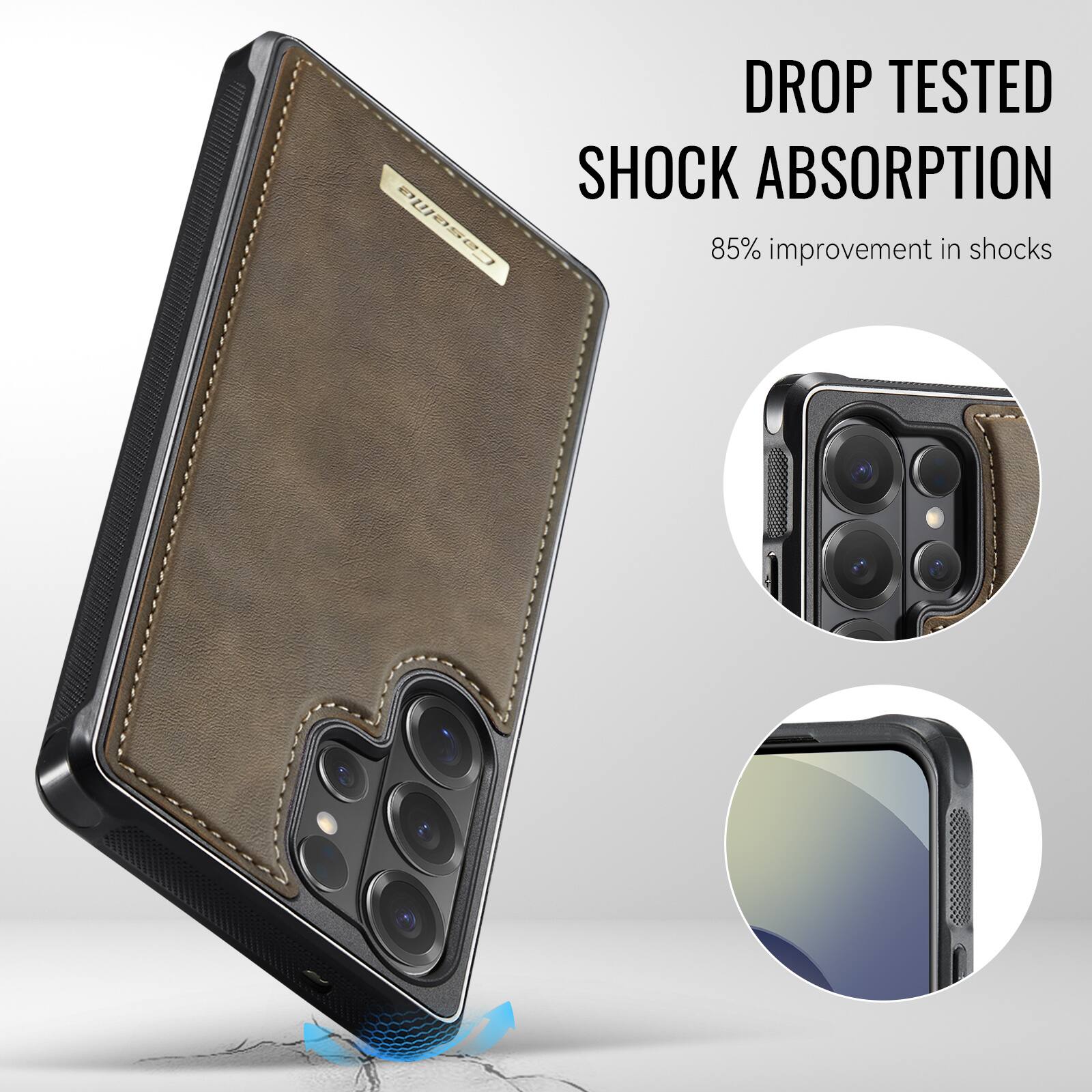 DROP TESTED  
SHOCK ABSORPTION  
85% improvement in shocks