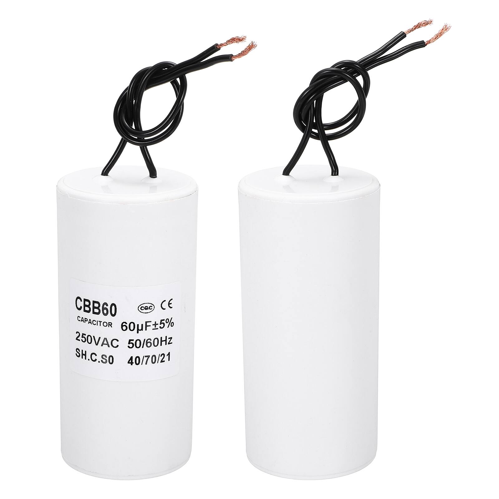 CBB60 CE CAPACITOR 60µF±5% 250VAC 50/60Hz SH.C.SO 40/70/21