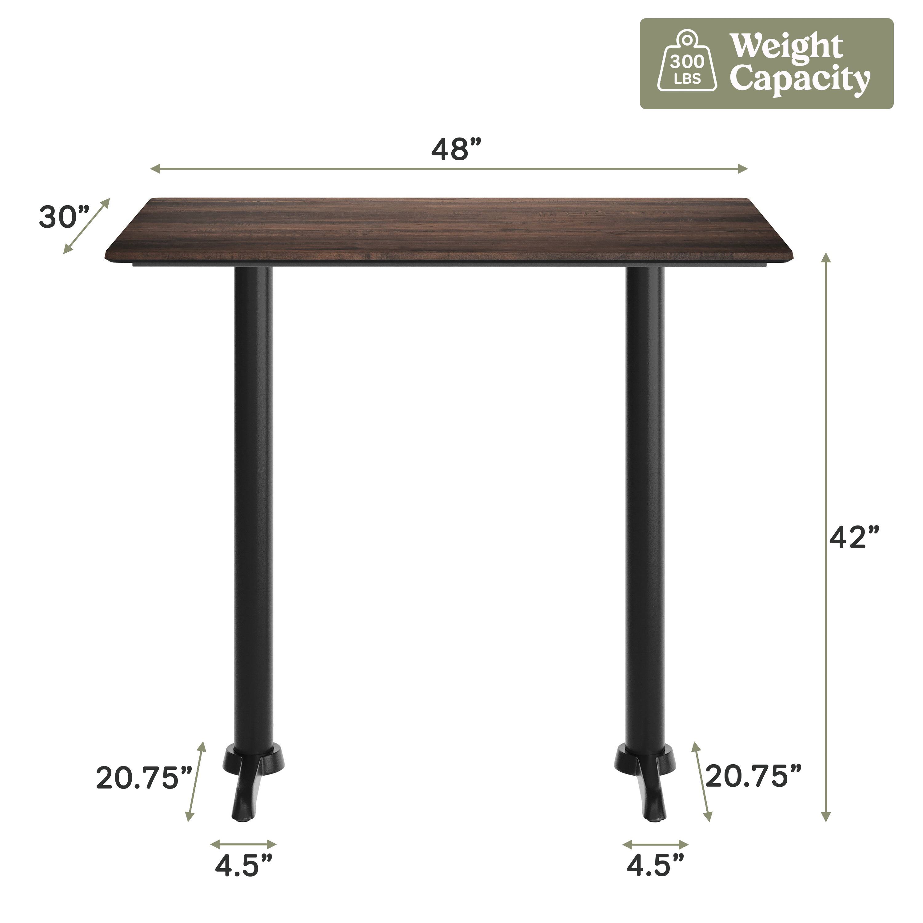 300 Weight LBS Capacity

48"  
30"  
42"  
20.75"  
20.75"  
4.5"  
4.5"