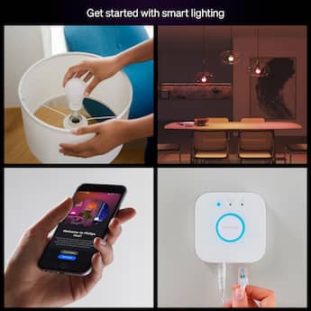 Philips Hue Essential Starter Kit White and Color Ambiance - Best Buy Philips Hue Essential Starter Kit White and Color Ambiance - Best Buy