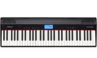 Roland - GO:PIANO Digital Piano Full-Size Keyboard with 61 Keys - Black - Front_Zoom