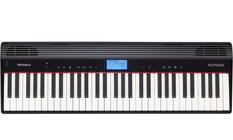 Front. Roland - GO:PIANO Digital Piano Full-Size Keyboard with 61 Keys - Black.