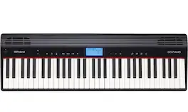 Roland - GO:PIANO Digital Piano Full-Size Keyboard with 61 Keys - Black