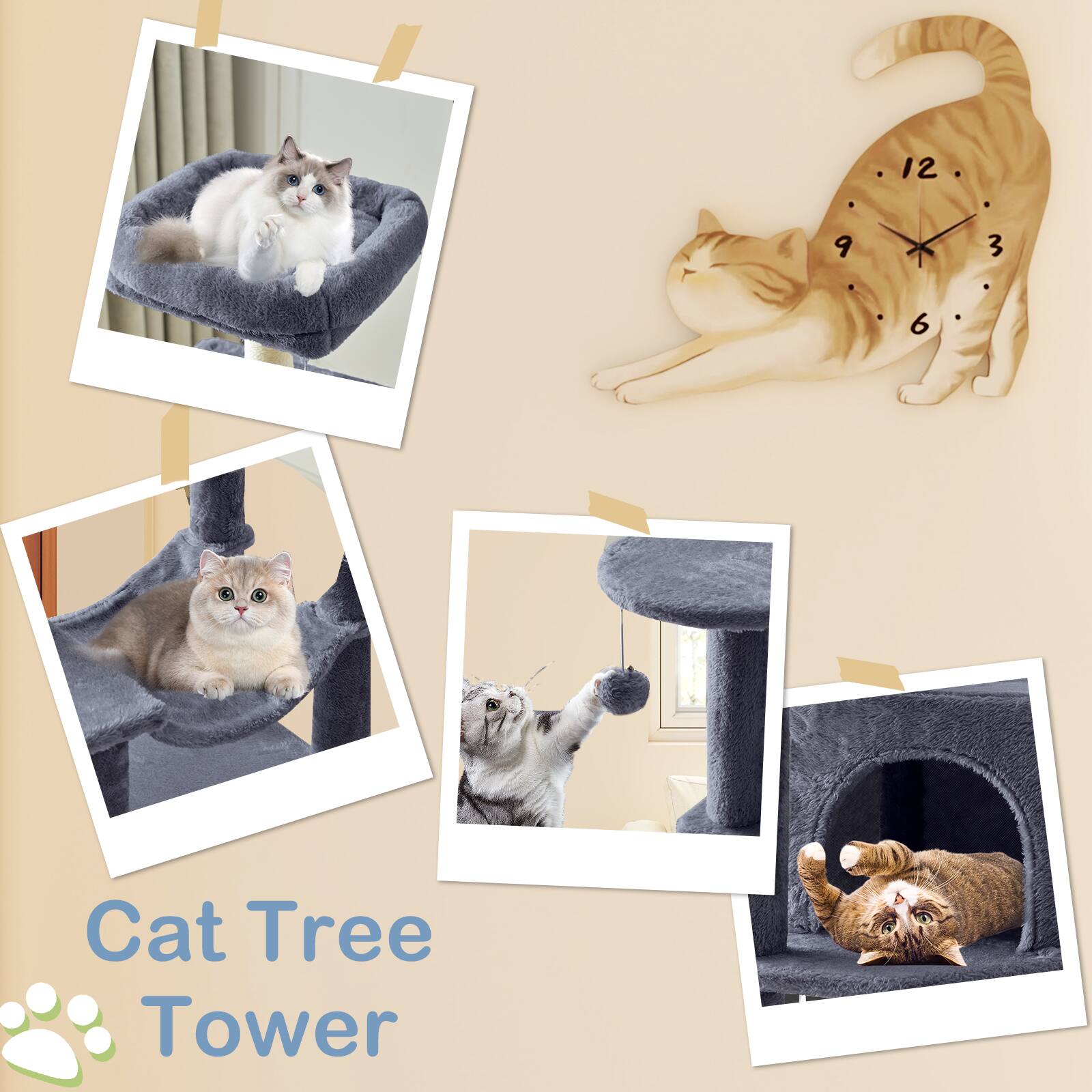 12 9 3 6  
Cat Tree Tower