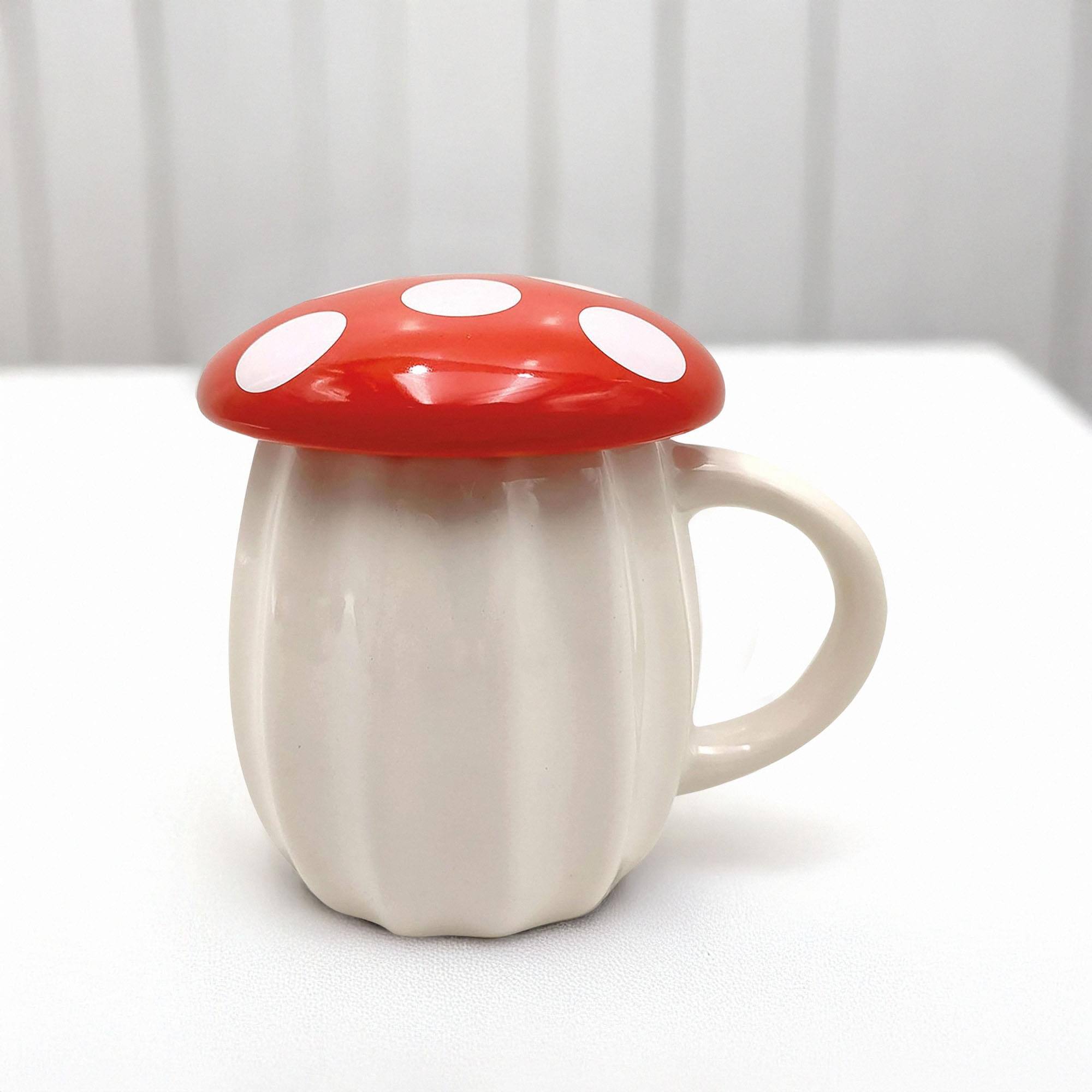 Alt View 1. ICUP - Mushroom Molded Mug with Lid - Multi-Colored.