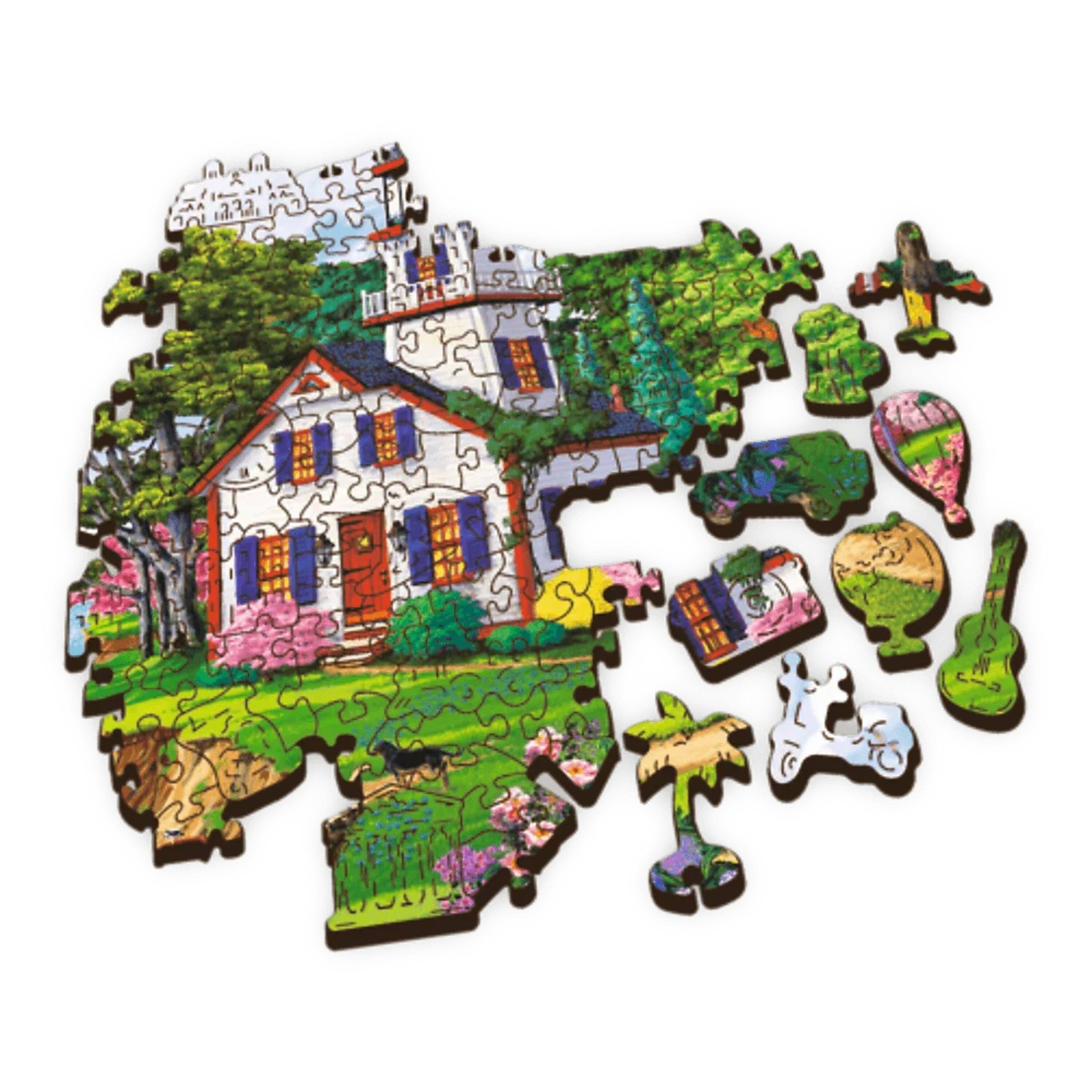 Alt View 1. Trefl - Trefl Wood Summer Haven 500 +1 Wooden Puzzle.