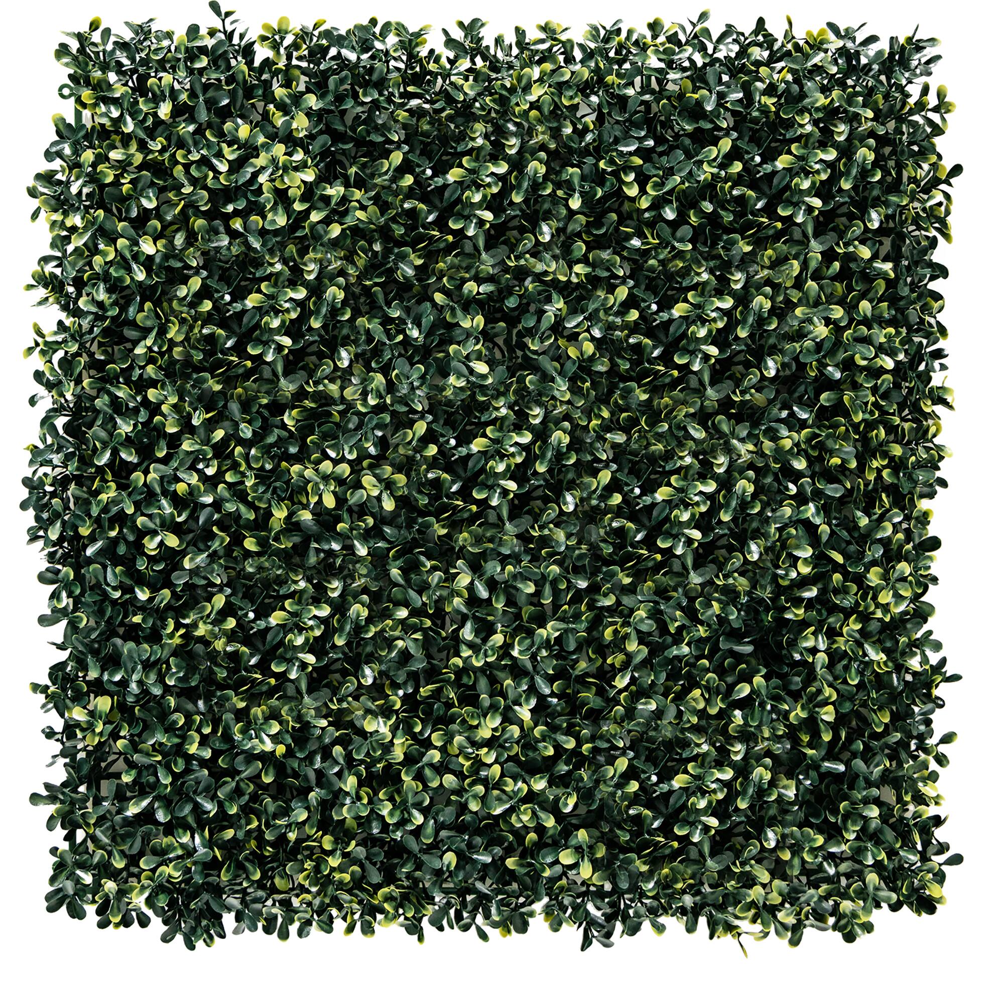 Alt View 9. Costway - Costway 12Pcs Artificial Peanut Leaf Hedges Panels 20" x 20" Fence Wall Plant - Green.