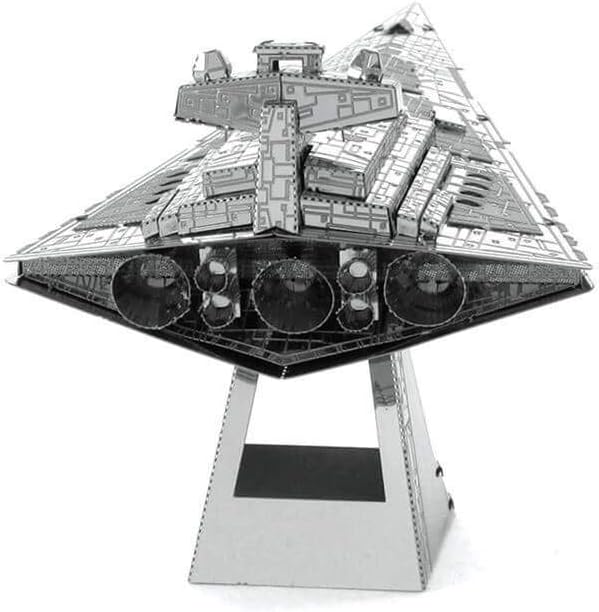 Alt View 2. Metal Earth - Metal Earth Star Wars Imperial Star Destroyer 3D Metal Model Kit - Silver.