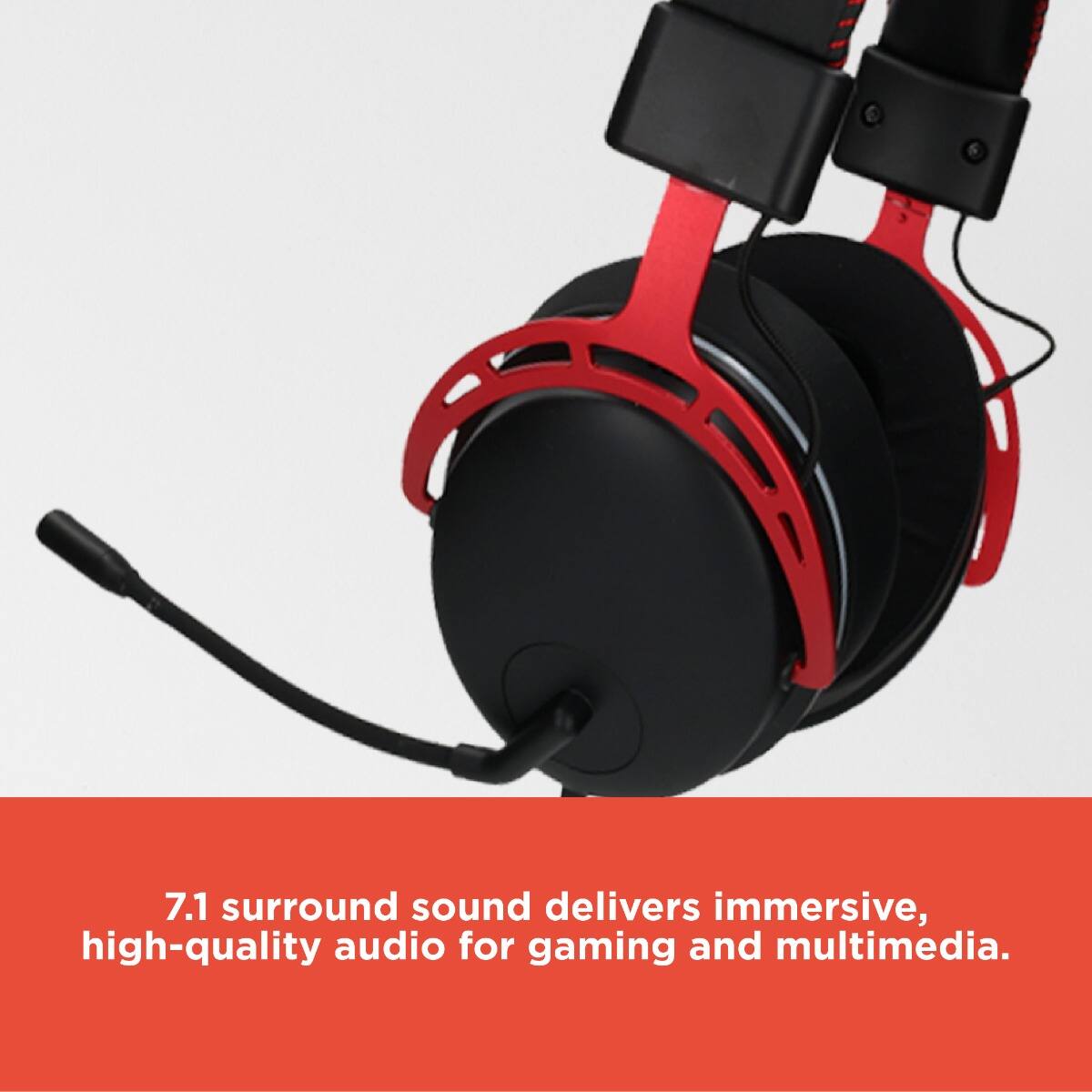 7.1 surround sound delivers immersive, high-quality audio for gaming and multimedia.