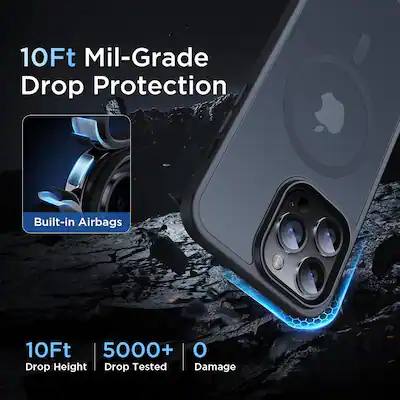 Entronix Magnetic Case for iPhone 13 Pro Max Translucent Frosted Entronix Magnetic Case for iPhone 13 Pro Max Translucent Frosted