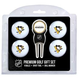 Team Golf - Pittsburgh Penguins 4-Ball Gift Set - Multicolor