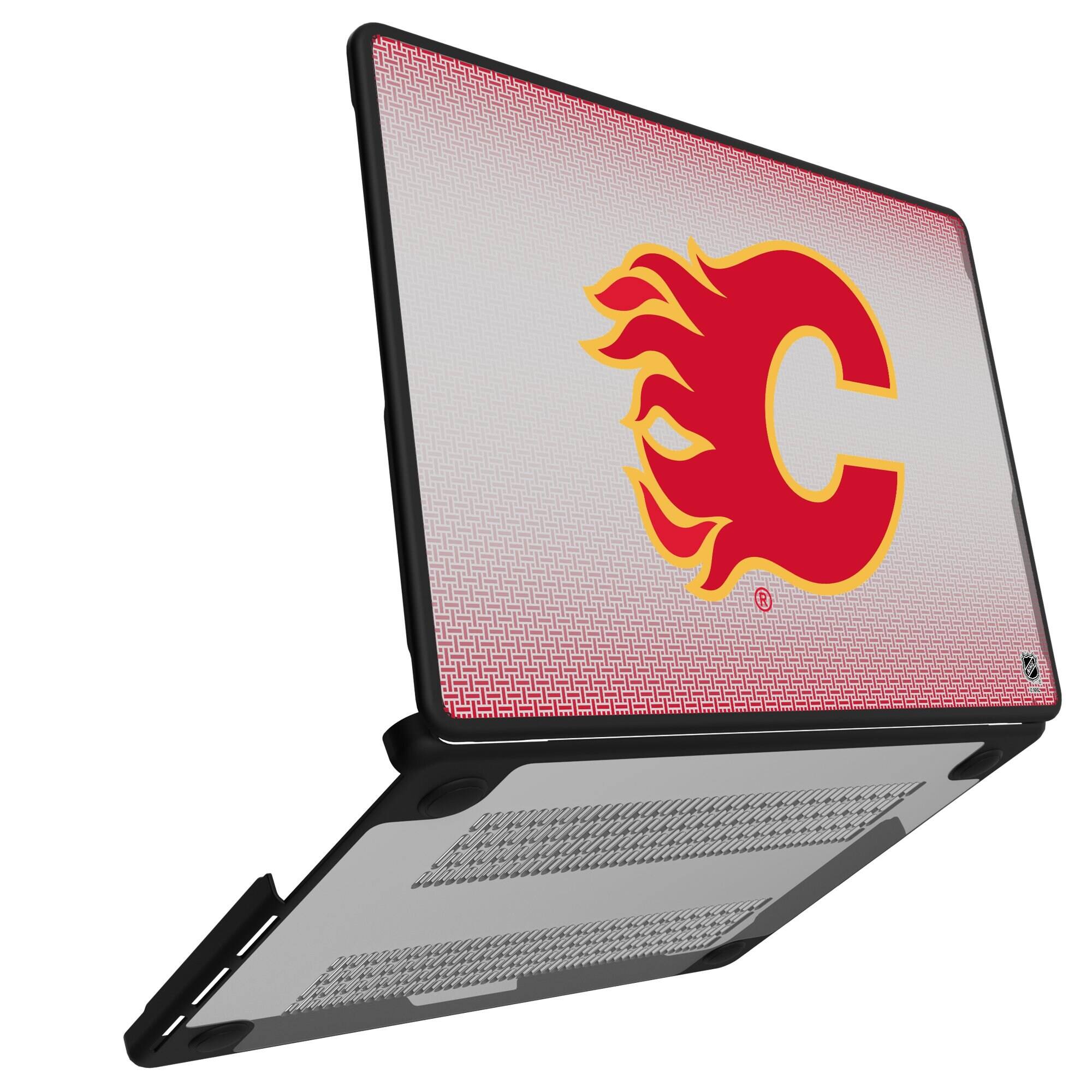 Alt View 1. Keyscaper - Calgary Flames Linen MacBook Case - Pro 13 in - Multicolor.