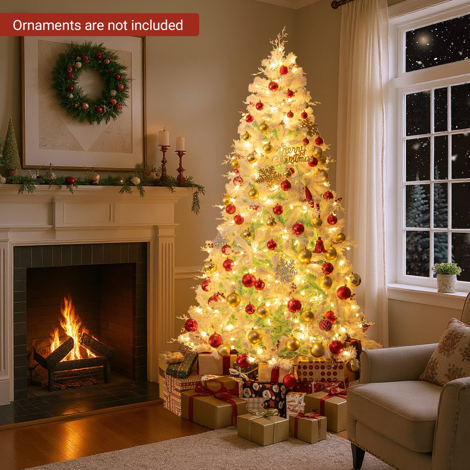 Ornaments are not included