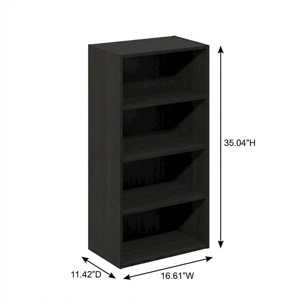 FurniFact - Wooden bookcase with sleek design for organized storage - Espresso price history on PriceWatchPro