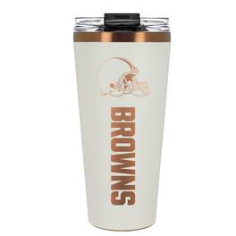 Great American Products - Cleveland Browns 30oz. Big Slim Tumbler - Cream