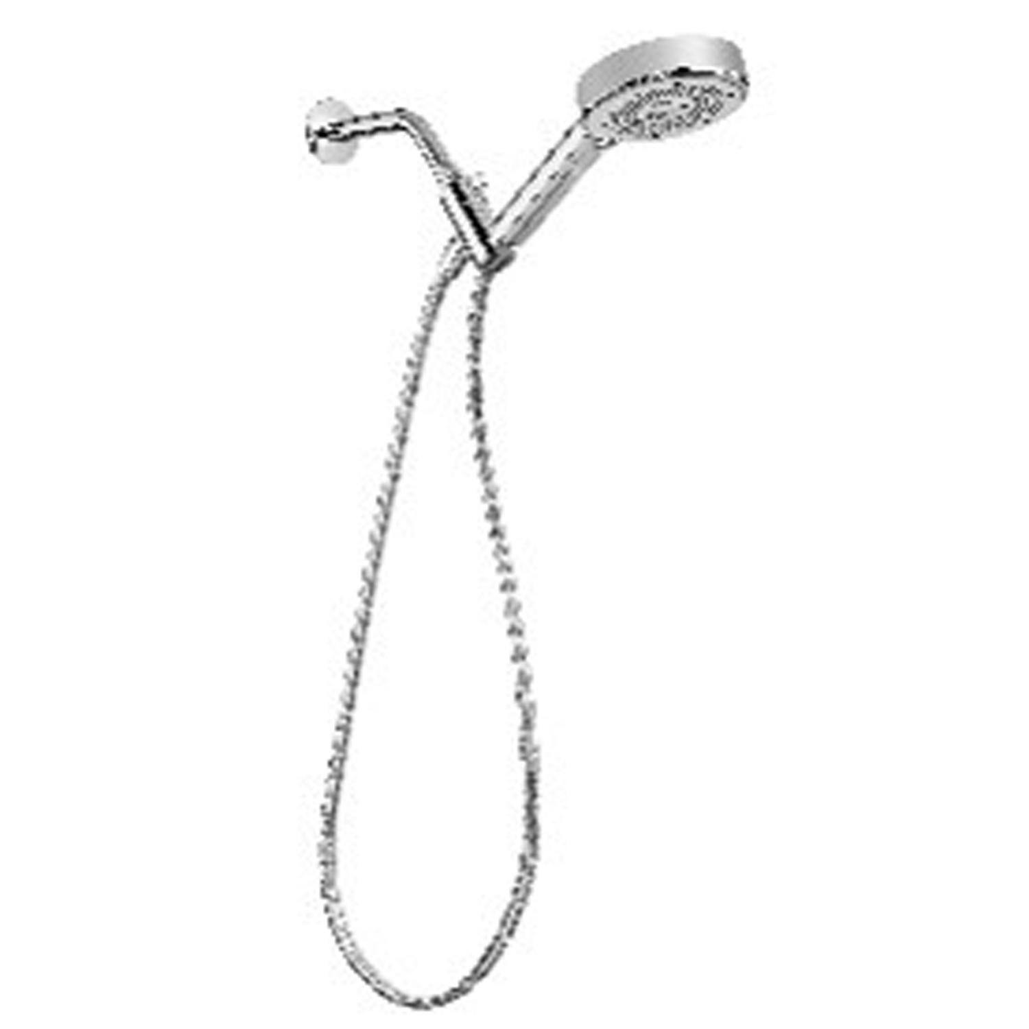 Left. Brondell - Brondell Chrome 5 settings Handheld Showerhead 1.5 gpm - Chrome.