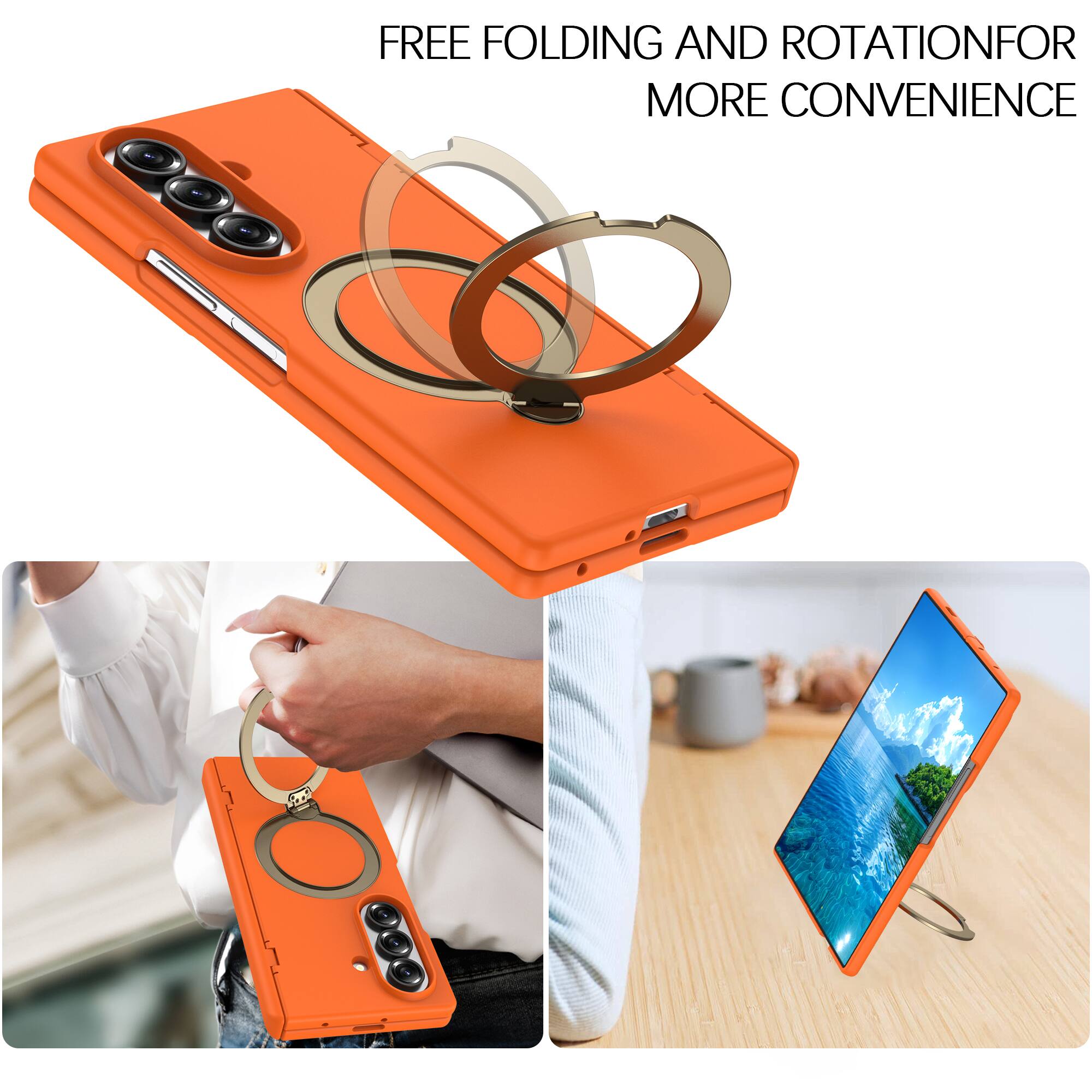 FREE FOLDING AND ROTATION FOR MORE CONVENIENCE