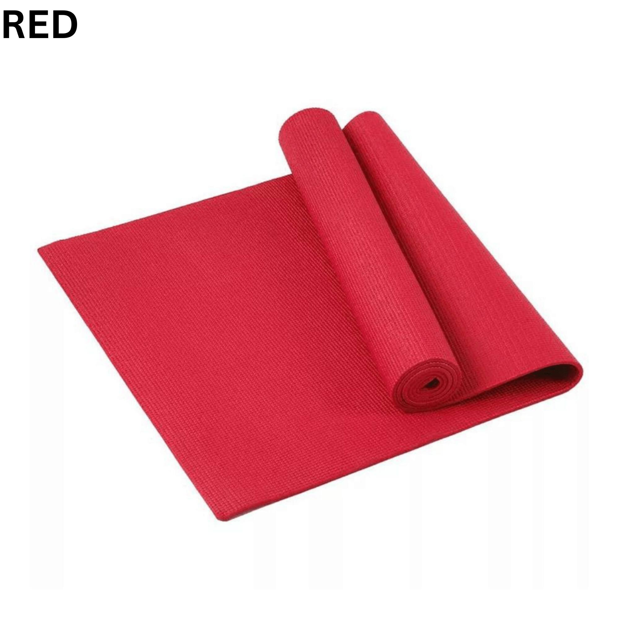 Alt View 2. JupiterGear - Performance Yoga Mat with Carrying Straps for Yoga, Pilates, and Floor Exercises - Red.