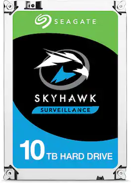 Seagate - SkyHawk AI ST10000VE0008 10TB 7200 RPM 256MB Cache SATA 6.0Gb/s 3.5" Internal Hard Drive Bare Drive - OEM