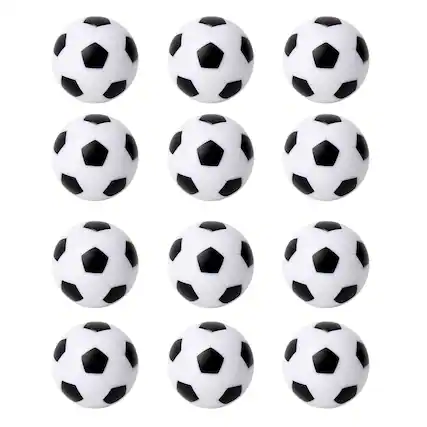 Front. GSE Games & Sports Expert - Foosball Table Replacement Balls, 36mm(1.42") Tabletop Soccer Football Balls(White-12 Pack) - White.