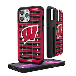 Keyscaper - NCAA - Wisconsin Badgers Field iPhone Rugged Case - 15 - Multicolor