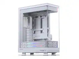 Phanteks - evolv x2 matrix mid tower atx gaming chassis with 900 led matrix displa - Grey White