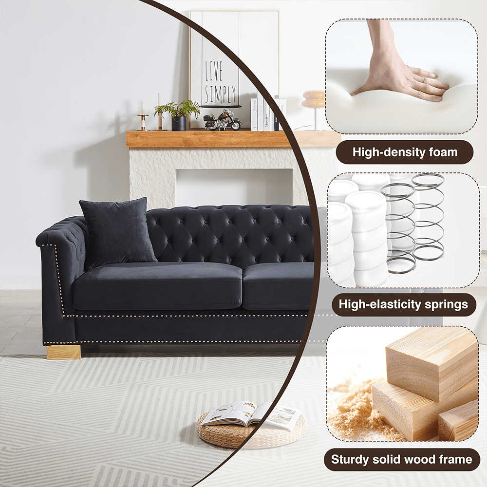 LIVE SIMPLY

- High-density foam
- High-elasticity springs
- Sturdy solid wood frame