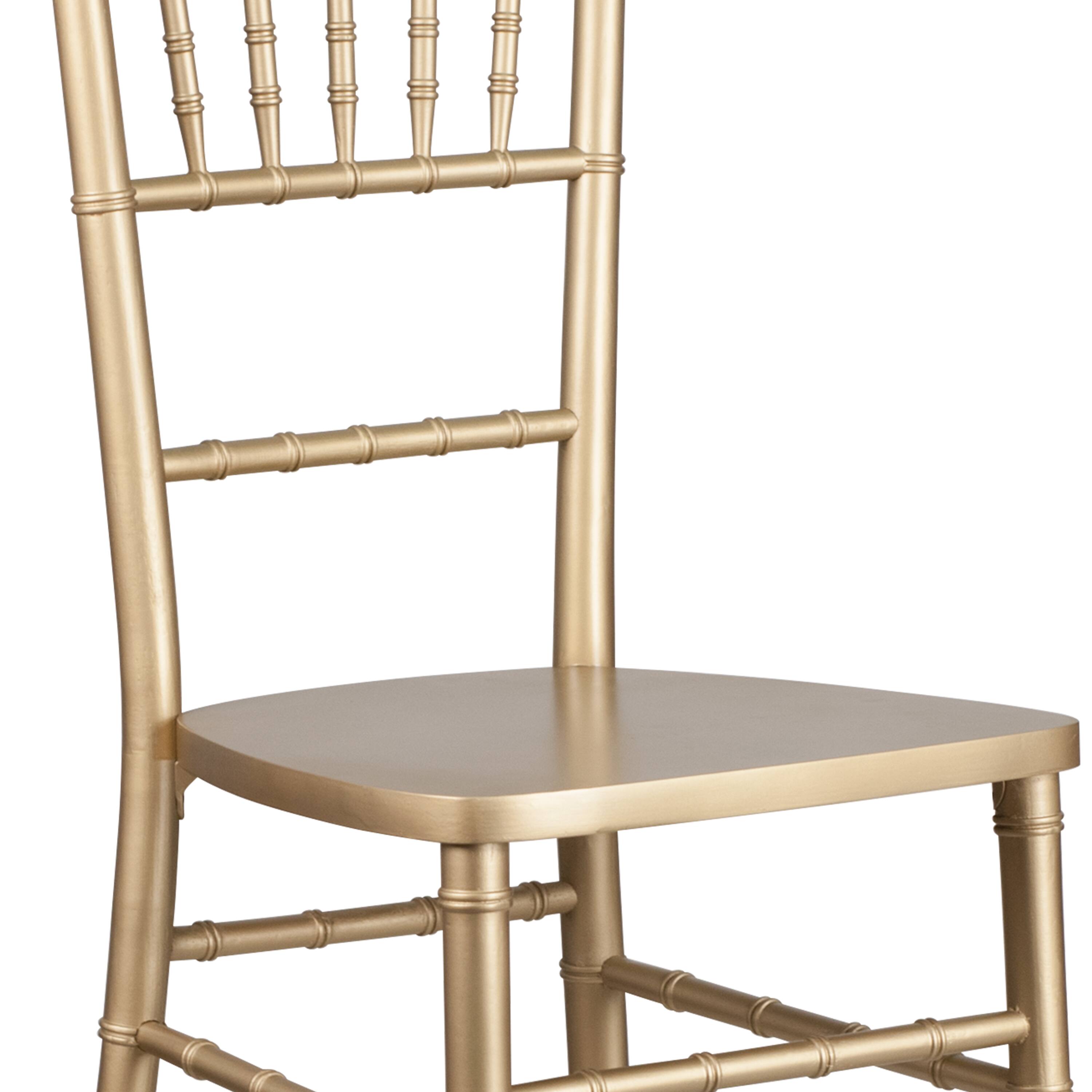 Alt View 8. Emma + Oliver - Wood Chiavari Barstool - Gold.