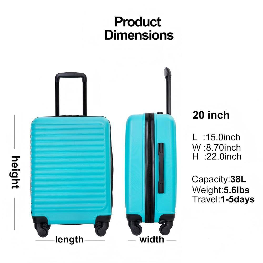 Product Dimensions

20 inch

L : 15.0 inch  
W : 8.70 inch  
H : 22.0 inch  

Capacity: 38L  
Weight: 5.6 lbs  
Travel: 1-5 days