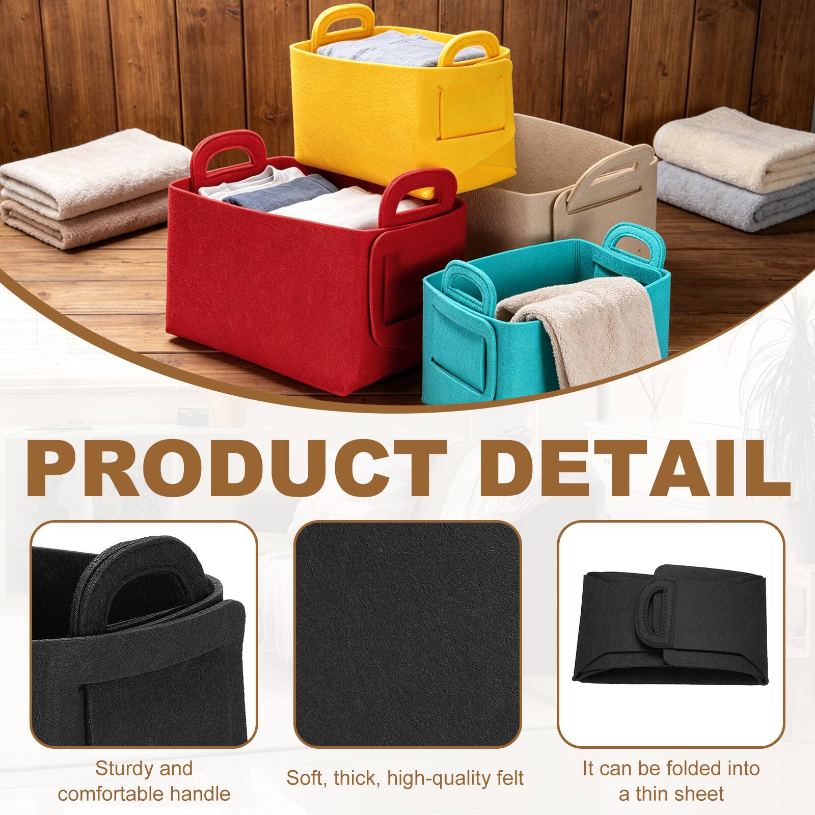 PRODUCT DETAIL

- Sturdy and comfortable handle
- Soft, thick, high-quality felt
- It can be folded into a thin sheet