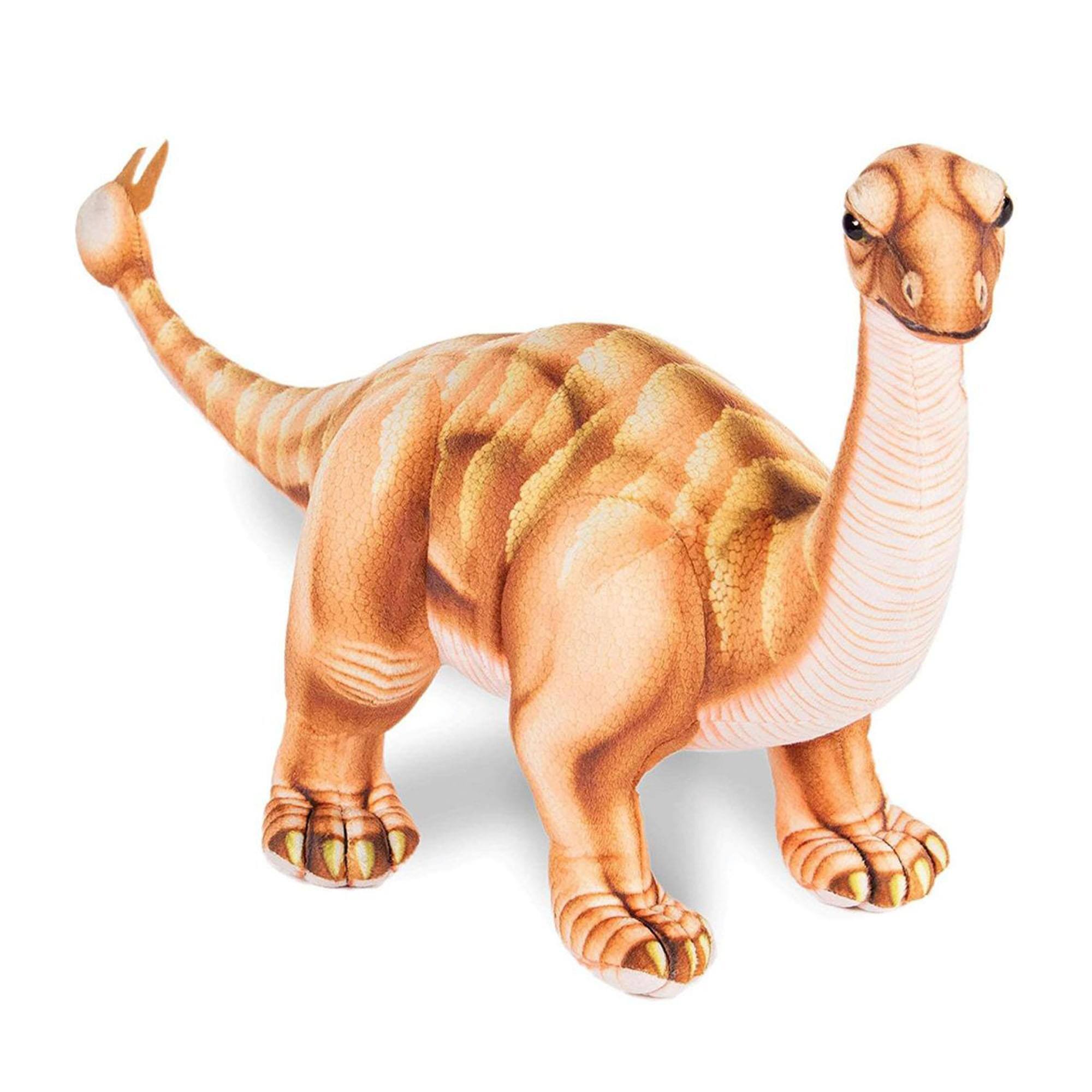 Front. Underwraps - Real Planet Shunosaurus Brown 26 Inch Realistic Soft Plush - Brown.