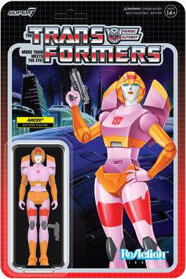 Super7 - Transformers - Reaction Figures Wv8 - Arcee (Pink & Orange) - Collectibles - Multicolor