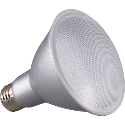 Front. SATCO - Satco 12W PAR 30/LN/FL 3000K LED Bulb 12.50 W 120 V AC 1000 PAR30LN Clear Warm White E26 Base 25000 Hour 3000K 1 Each.