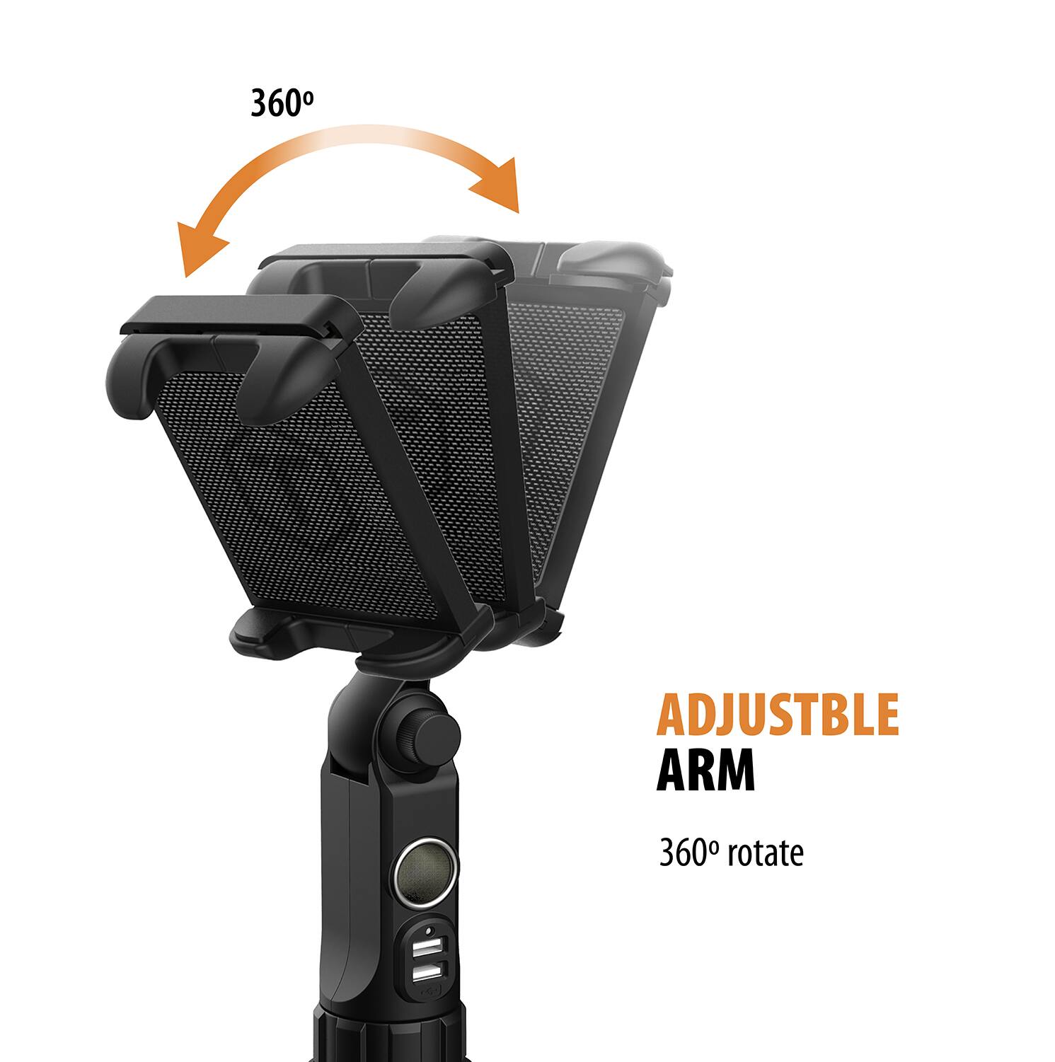 ADJUSTABLE ARM  
360° rotate