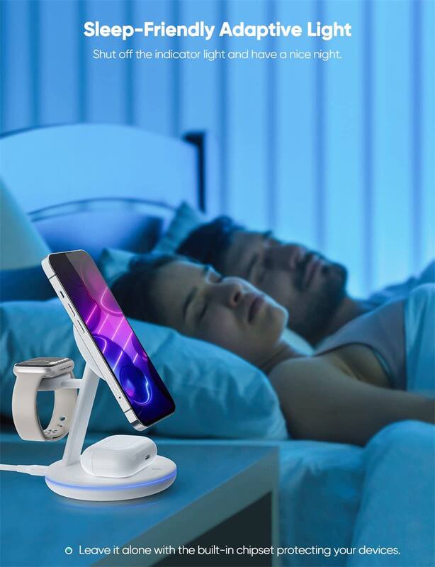 Sleep-Friendly Adaptive Light  
Shut off the indicator light and have a nice night.  

Leave it alone with the built-in chipset protecting your devices.