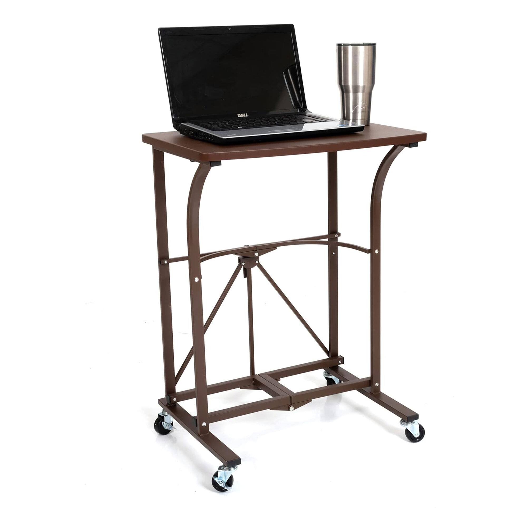 Alt View 10. Origami - Origami Folding Computer Desk for Office, Students, and Gaming, Vintage Bronze - Vintage Bronze.