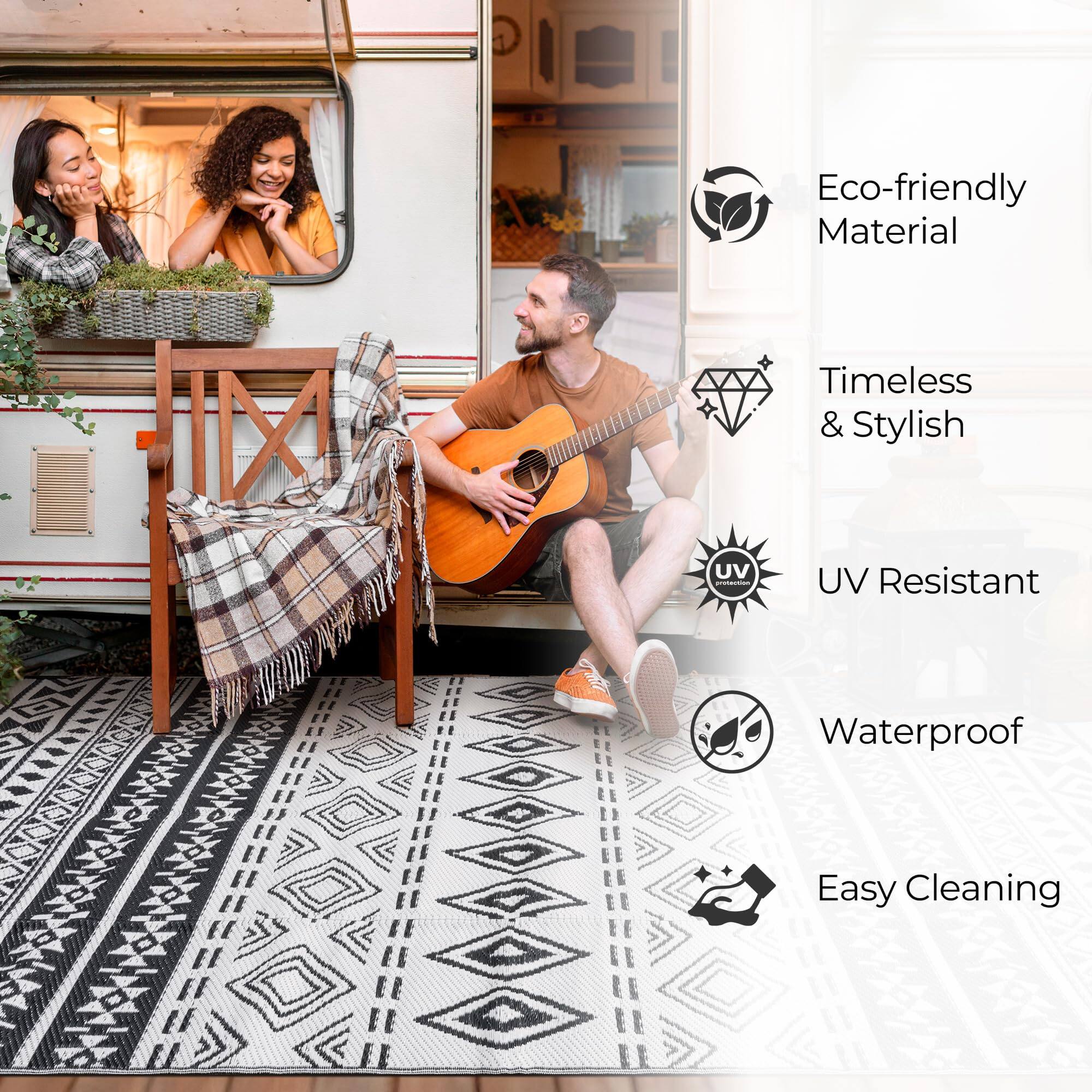 - Eco-friendly Material
- Timeless & Stylish
- UV Resistant
- Waterproof
- Easy Cleaning