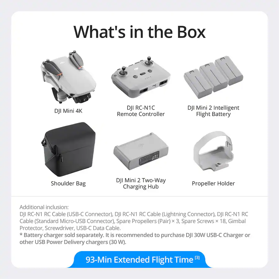 Cable Bag Tutorial DJI Mini 4K Drone Fly More Combo - Best Buy