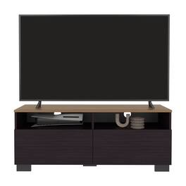 Spaco - 50-Inch TV Stand,Entertainment Center Media Console with 2 Doors and 2 Shelves, Elegant Chestnut Finish - Multi