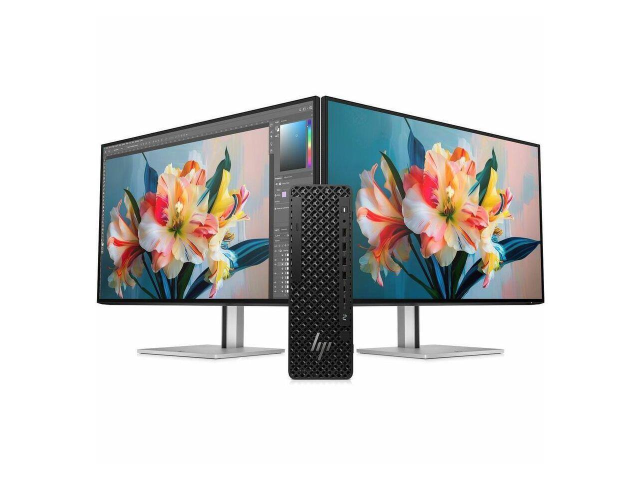 Alt View 3. HP - HP Z2 G1i Workstation - Intel Core Ultra 9 285 - 32 GB - 1 TB SSD - Small Form Factor - Black - Intel W880 Chip - Black.