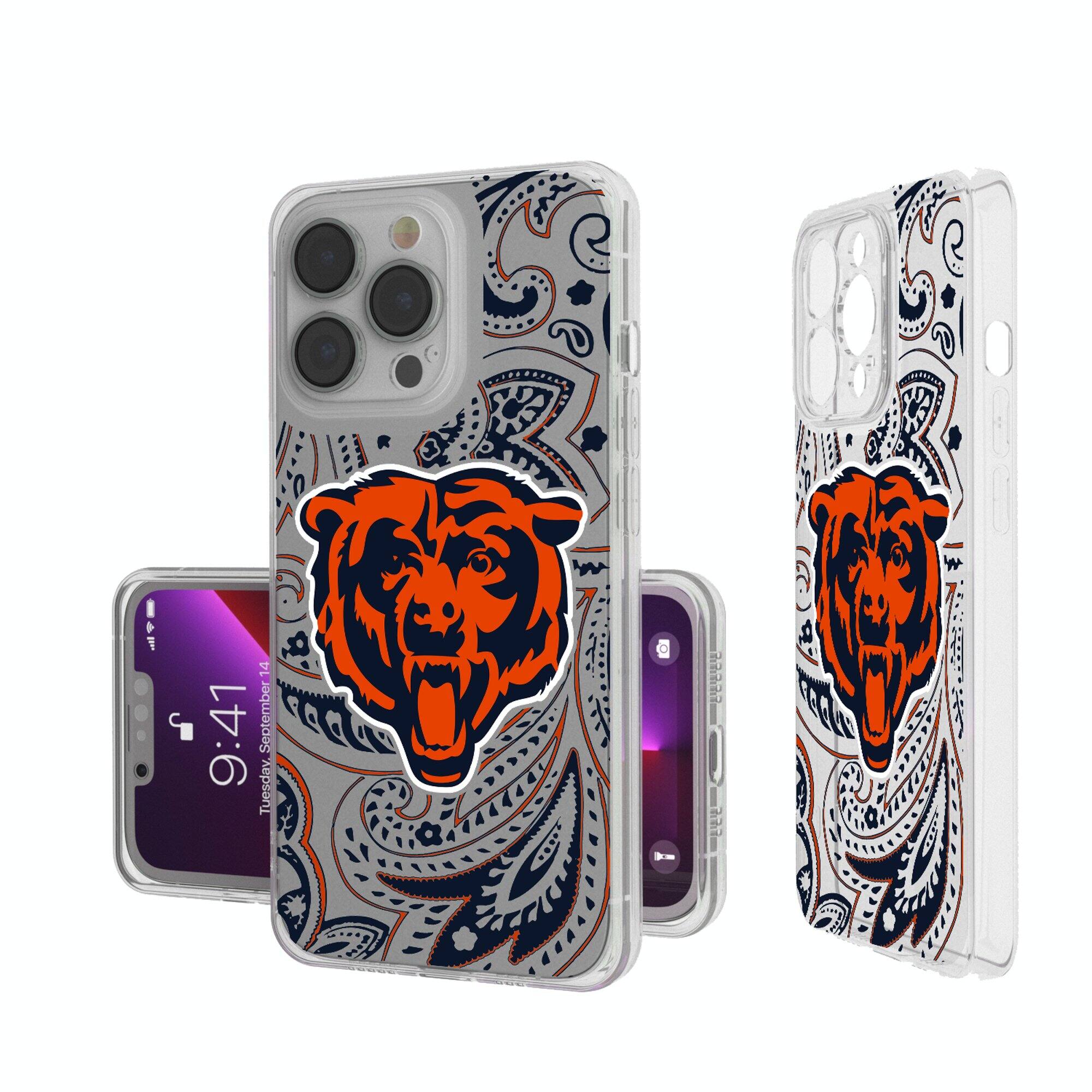 Keyscaper - NFL - Chicago Bears iPhone Clear Paisley Design Case - 16e - Multicolor price history on PriceWatchPro