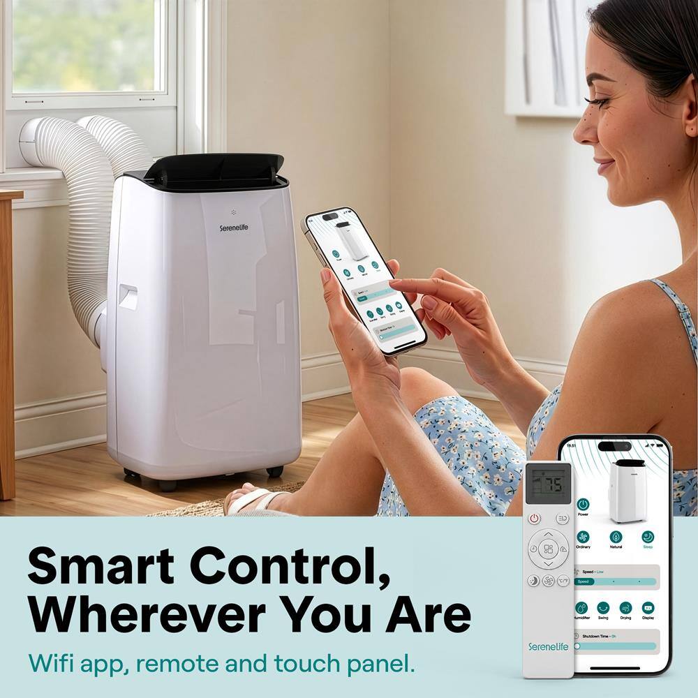 SereneLife C Smart Control, Wherever You Are Wifi app, remote and touch panel. U 3 -a - di - nm druma Serenelite L -