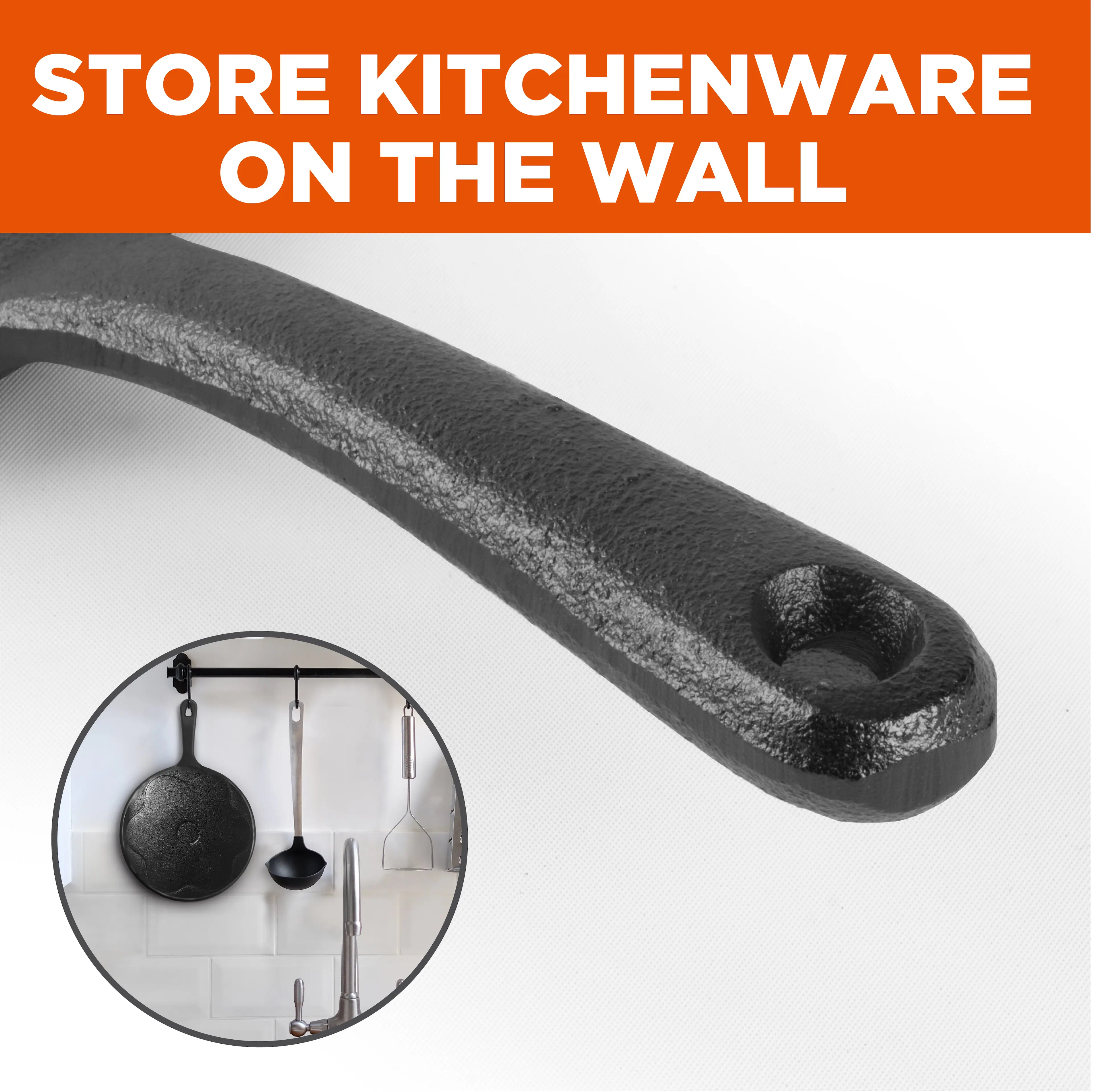 STORE KITCHENWARE ON THE WALL