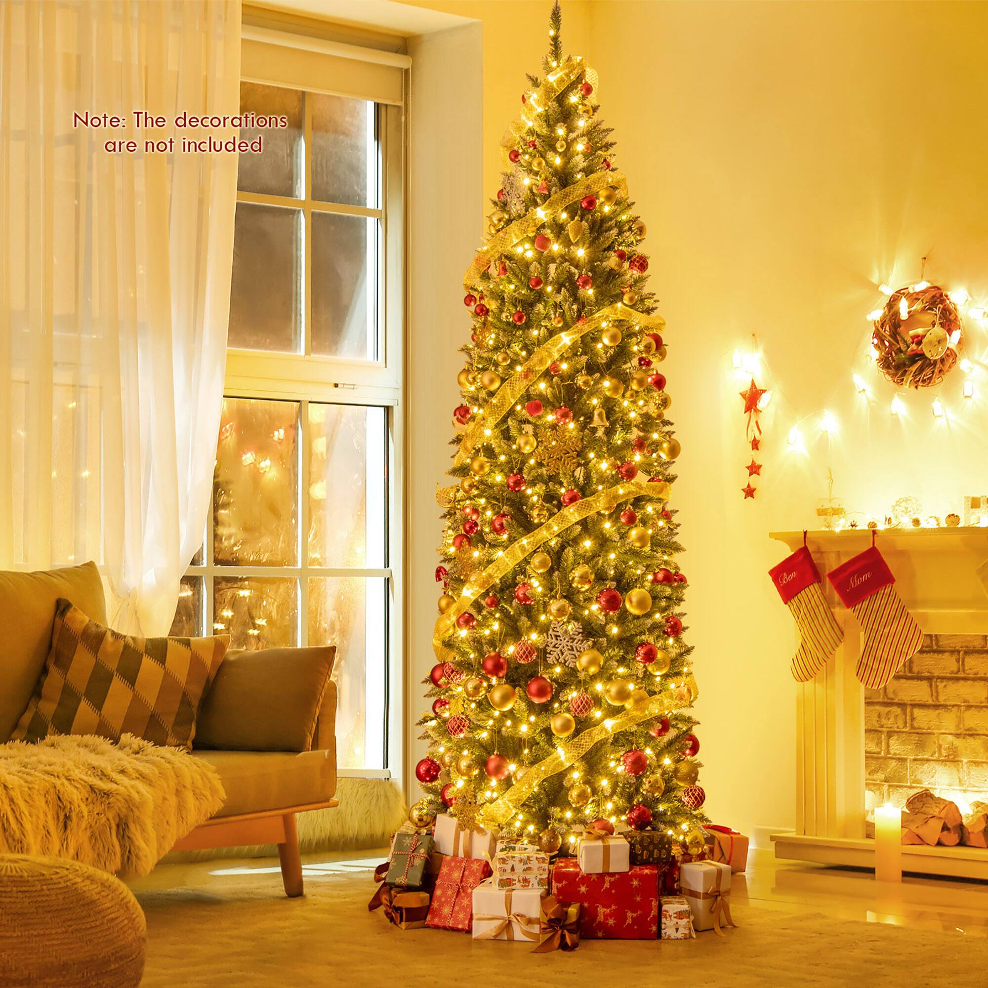 Note: The decorations are not included