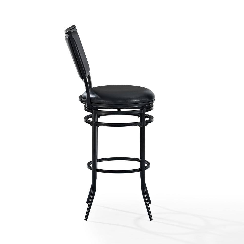 Front. Crosley Furniture - Rachel Bar Stool - Black.