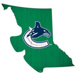 Fan Creations - Vancouver Canucks 12" Logo State Sign - Multicolor
