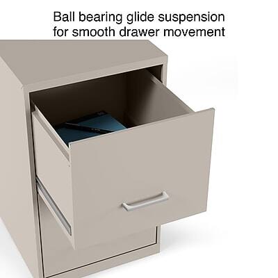 Ball bearing glide suspension for smooth drawer movement