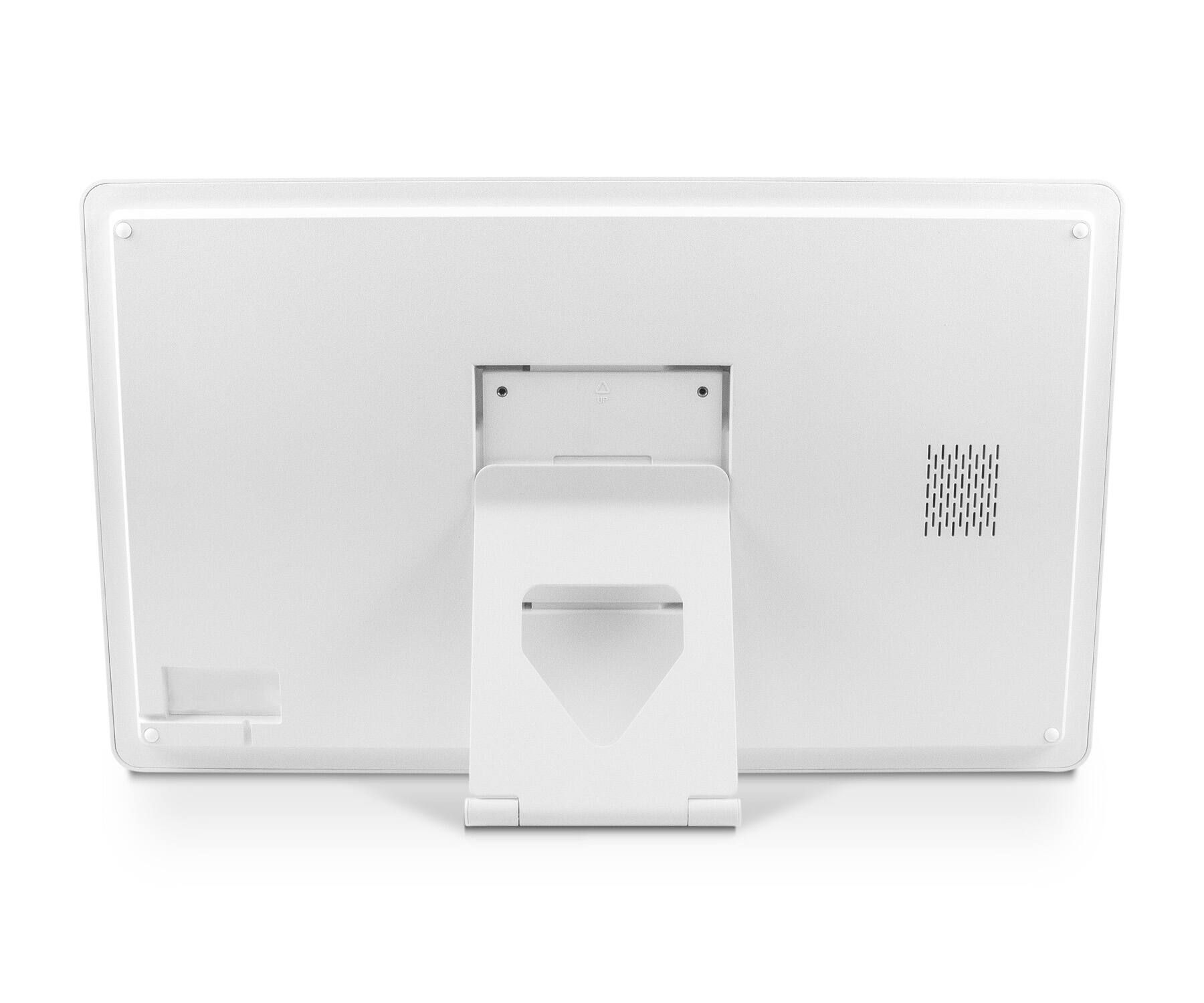 Alt View 7. Aluratek - 21.5" Smart WiFi Digital Calendar and Photo Frame with Touchscreen IPS Display, No Subscription Fee and 32GB - White.