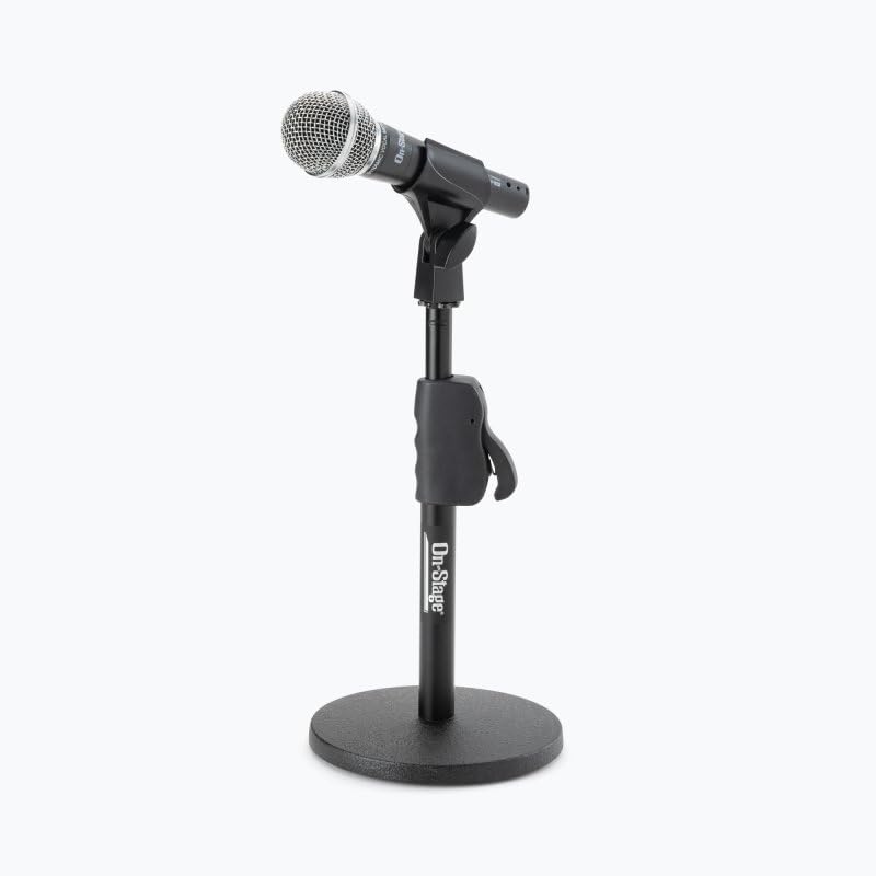 Alt View 8. On Stage Stands - On-Stage DS7200QRB Quick-Release Adjustable Desktop Microphone Stand - Black.