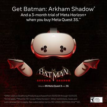 Quest 3S 128GB — Get Batman: Arkham Shadow and a 3 Month Trial of Quest 3S 128GB — Get Batman: Arkham Shadow and a 3 Month Trial of